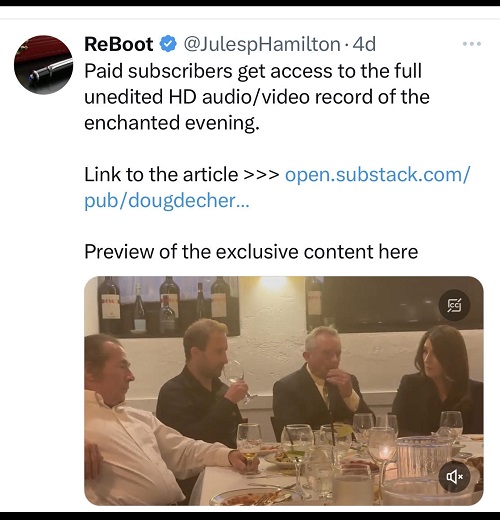 exclusive video on substack